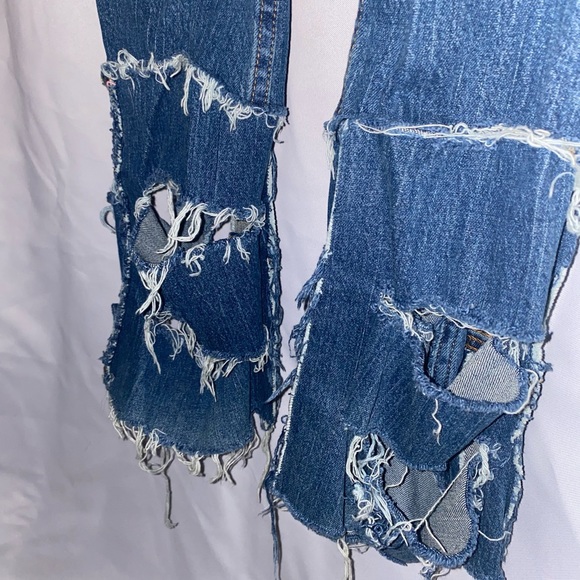 Customized Blue Ripped Jeans 👖 - Picture 5 of 9